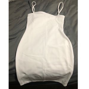 White bodycon dress